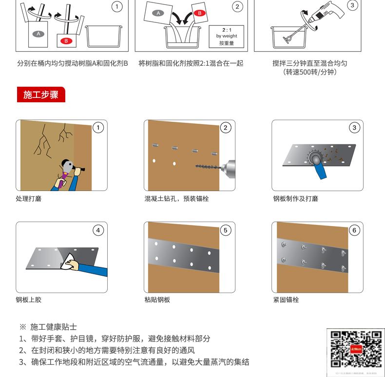 包钢理县粘钢加固施工过程